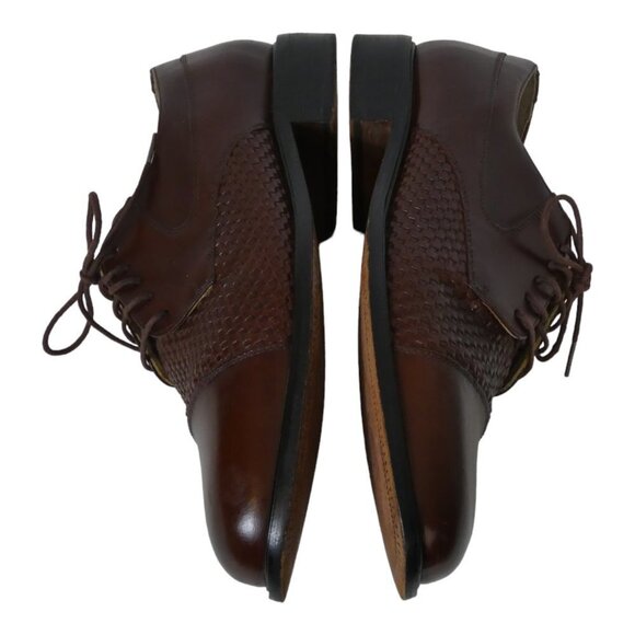 Florsheim Woven Brown Leather Oxfords Salinger Mens Size US 10D #966 main image 11